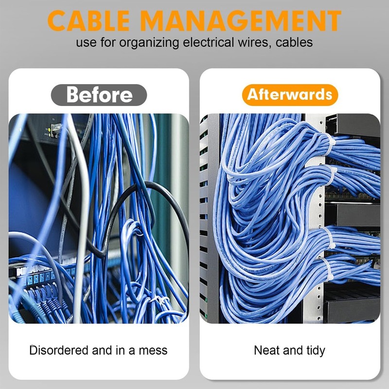 Cable Zip Ties Nylon Wire Ties Tensile Strength Self-Locking Nylon Tie Straps gallery