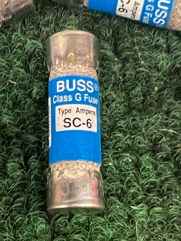 13 Pieces of Bussmann SC-6 General Purpose Buss Class G Fuses New and Tested gallery