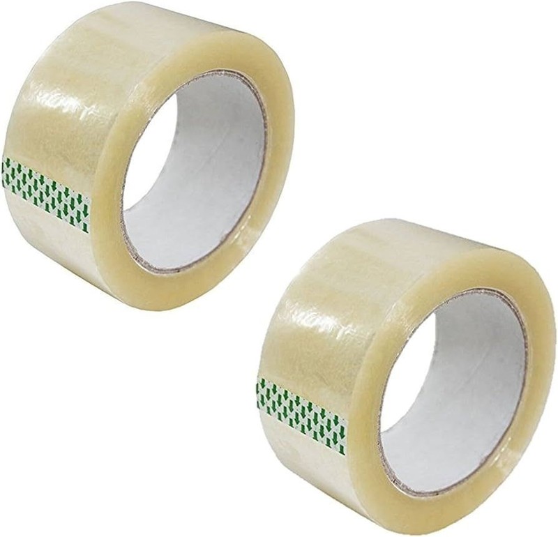 2 Rolls Carton Sealing Clear Packing Tape Box Shipping 2 mil 2″ x 110 Yards New