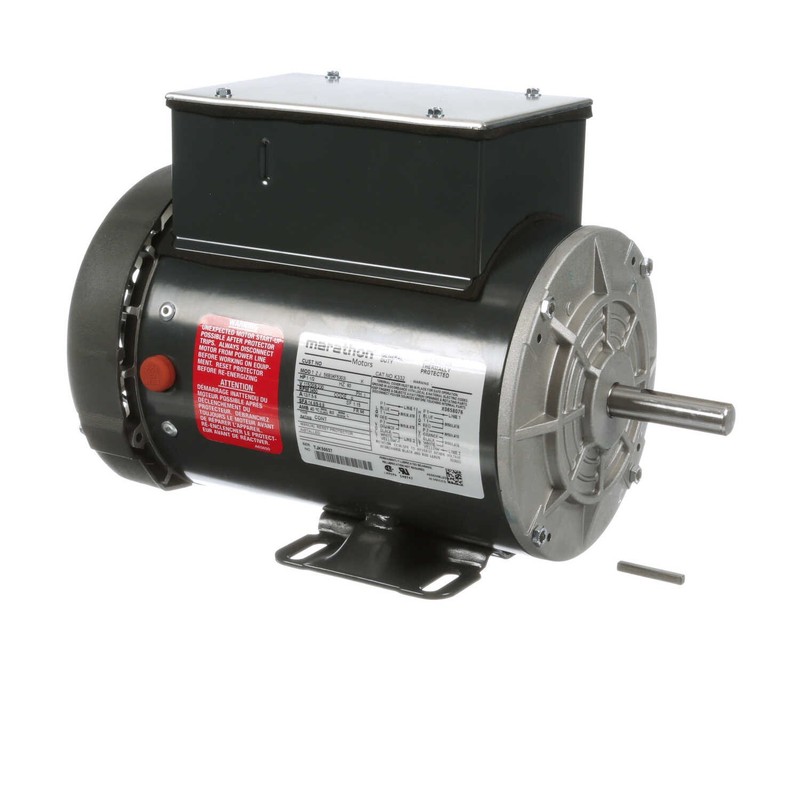 Marathon K332 Electric Motor 1.5 HP 3600 Rpm 1PH 115/208-230 Volt 56 56B34F5303I
