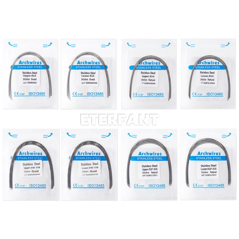 ETERFANT Dental 10pc/pack Ortho Arch Wires Super Elastic NiTi/Stainless Steel
