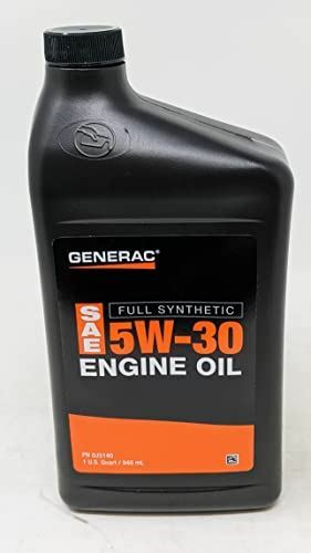 Generac 0J5140 Full Synthetic Motor Oil 5W-30 SN Quart Bottle gallery