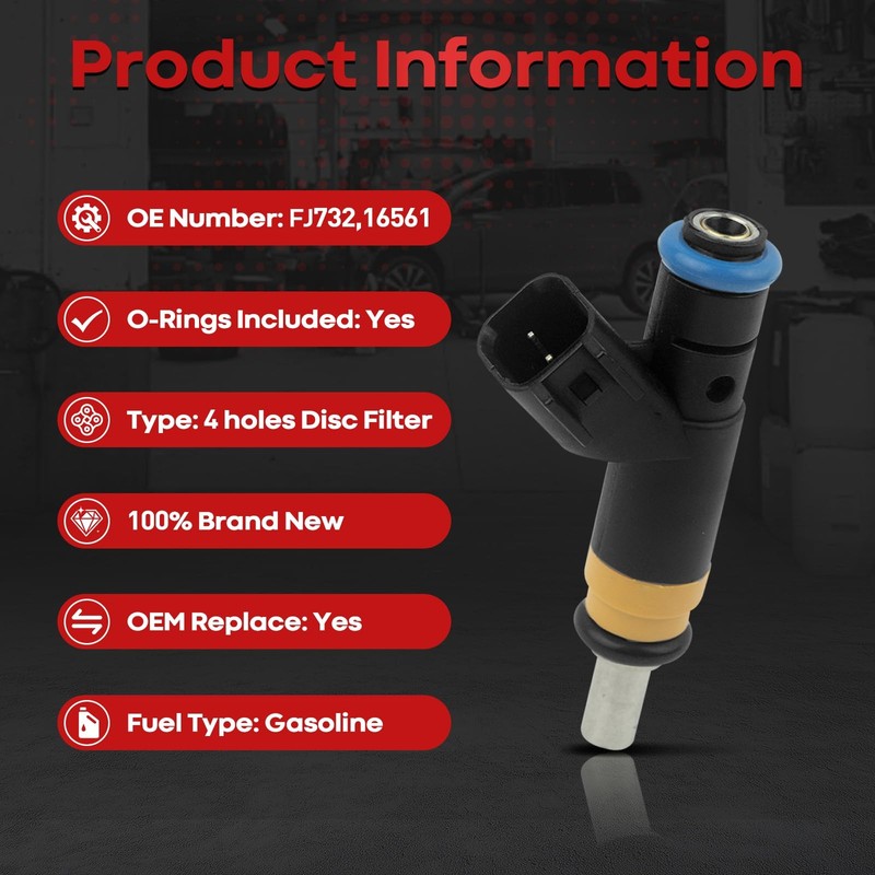 Femibon Fuel Injectors 05037479AA Compatible with hemi 5.7 gallery