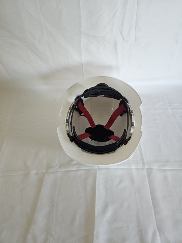 White Safety Hard Hat with Ratchet Suspension Harness, MPN Does Not Apply gallery