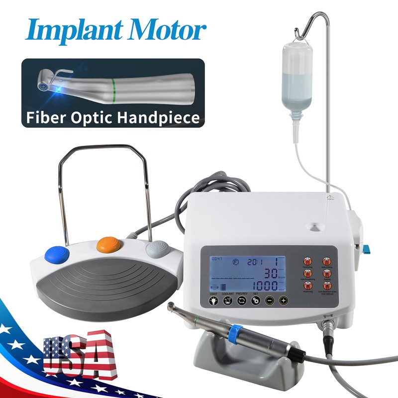 Dental Implant System Surgical Motor 20:1 Reduction Handpiece Contra Angle UPS