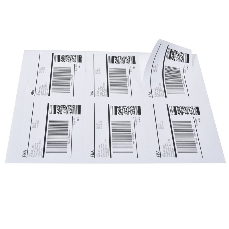 6000 4" x 3 1/3" Laser Ink Jet Address Shipping Self Adhesive Labels 6 per sheet gallery