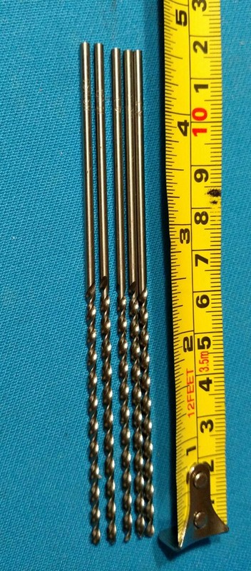 As Shown (5) pcs #41 Drill Bits USA hss gallery