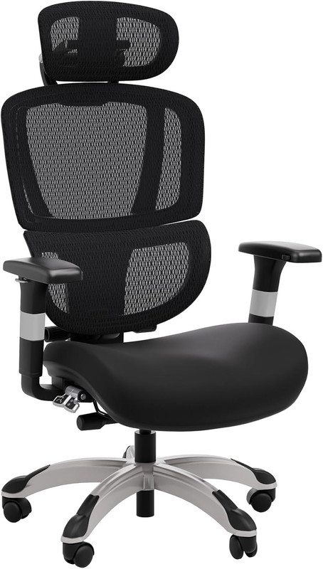 Hyken Ergonomic Task Chair, Mesh, Ergonomic, Lumbar Support, Swivel, Black gallery