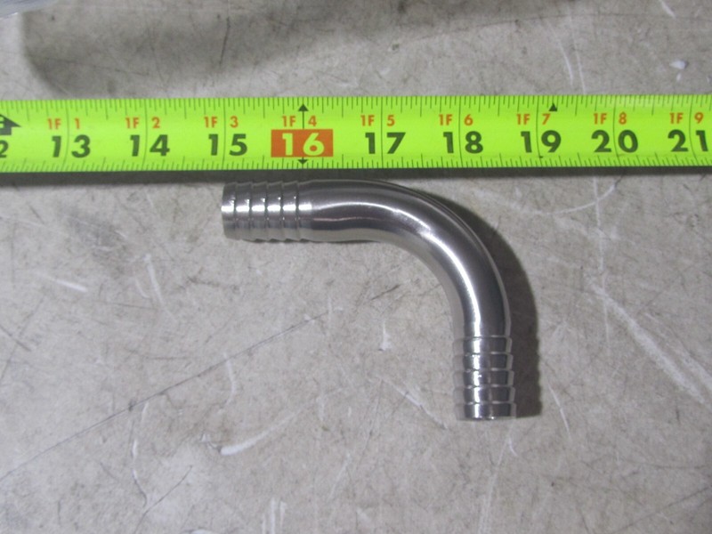 NEW 304 Stainless Steel Sanitary Hose Barb 3/4″ X 3/4″ 90 DEGREE ELBOW 20MM