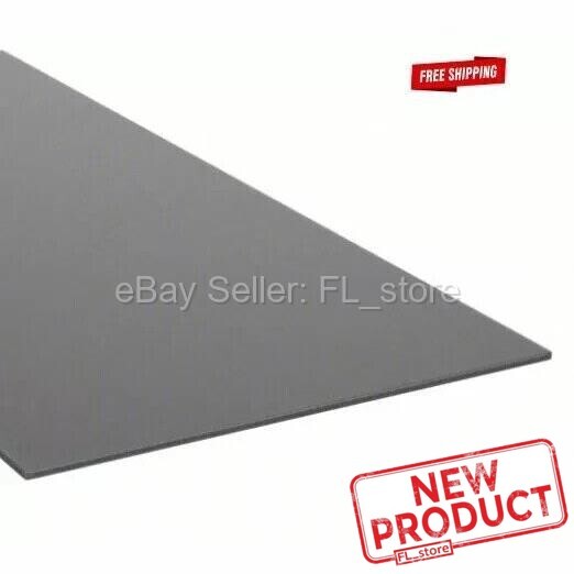 1/16" Thick Black Plastic Sheet High Density Polyethylene 24" L X 24" W HDPE NEW gallery