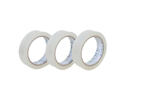 3 PCS Clear Packing Shipping Tape Heavy Duty 1 Inch 75 Yards Moving Supplies
