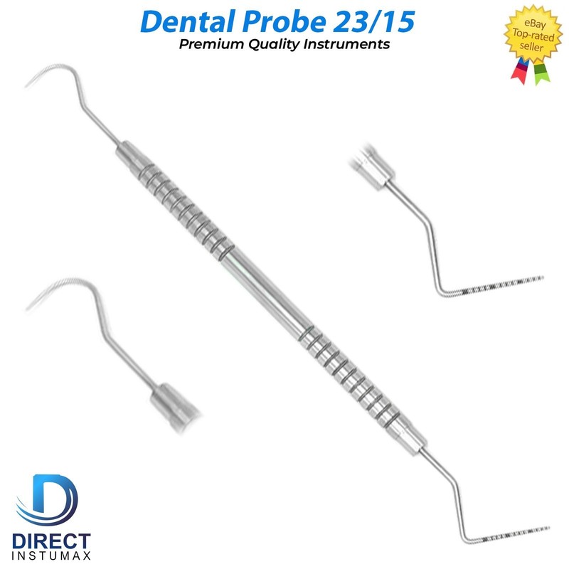 Dental Perio Explorer 23 Probe UNC 15 Color Marking Diagnostic Double Ended Tool gallery