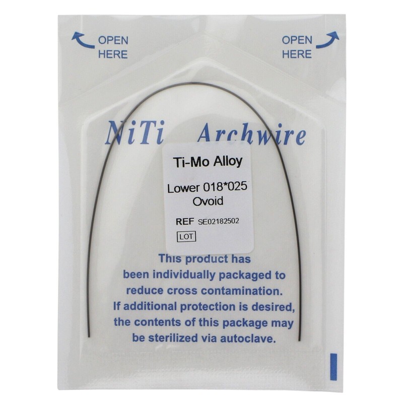 1-100Pcs Dental Orthodontic TMA Arch Wire Ti-Mo-Alloy Rectangular Ovoid/Natural gallery