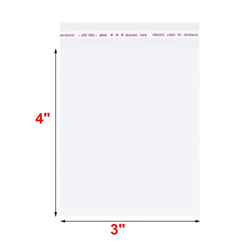 Clear Resealable Self Sealing Cello Cellophane Bag Plastic OPP Poly Bag Any Size