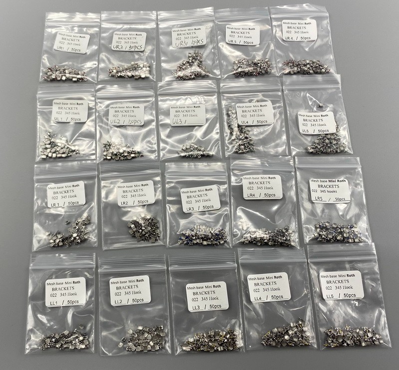 Dental Orthodontic Bracket Braces In Bulk Mini Roth 022 Slot Hooks 345 Metal gallery
