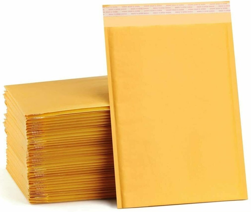 1000 Kraft Bubble Mailers 4x8 #000 Bulk Padded Shipping Envelopes Self Seal gallery