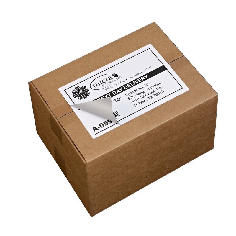 1000 Shipping Labels 8.5x5.5 Half Sheet Rounded Corner Self Adhesive 2 Per Sheet gallery