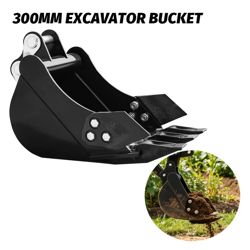 300mm Mini Excavator Narrow Trenching Bucket for 0.8-2 Ton Diggers Heavy Duty