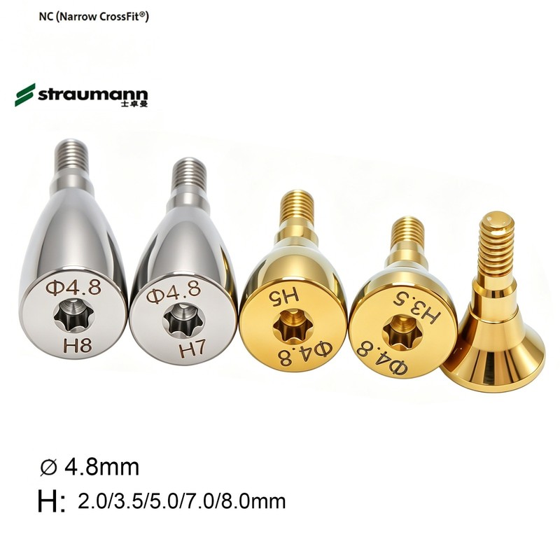 US 10Pcs NC/RC Dental Healing Cap Abutment Fit Straumann ITI BL/BLT D3.3/4.1mm gallery
