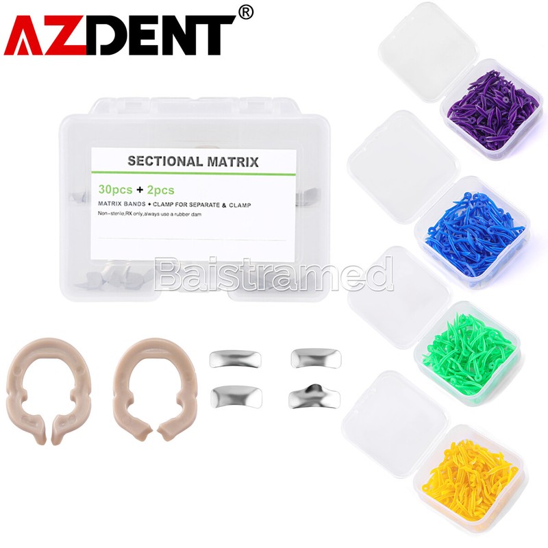 Dental Sectional Contoured Metal Matrices Refill Matrix Band /Diastema Wedges