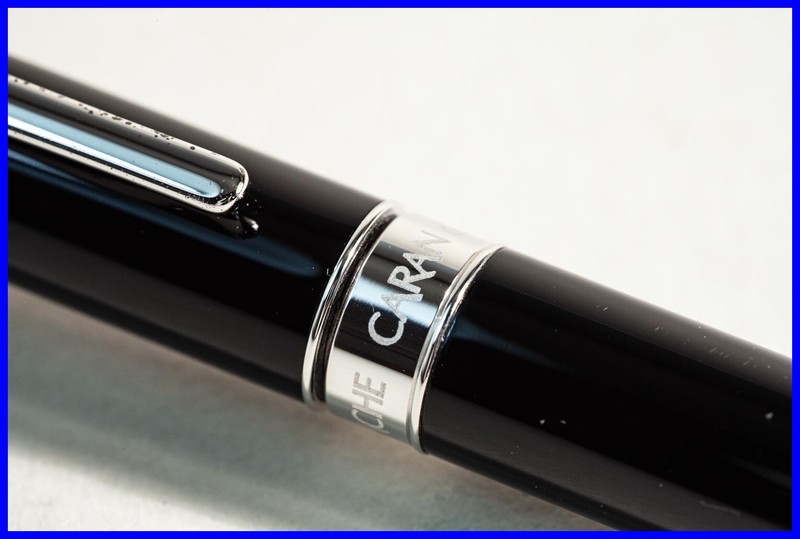 Caran D'Ache Ballpoint Pen in Black & Silver with New Refill gallery