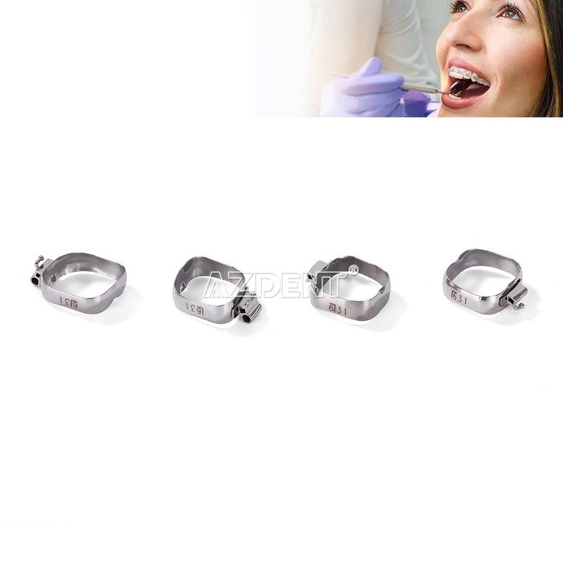Dental Ortho Bondable Buccal Tube with Band Roth MBT 022 1st 2nd Molar Non-conv gallery