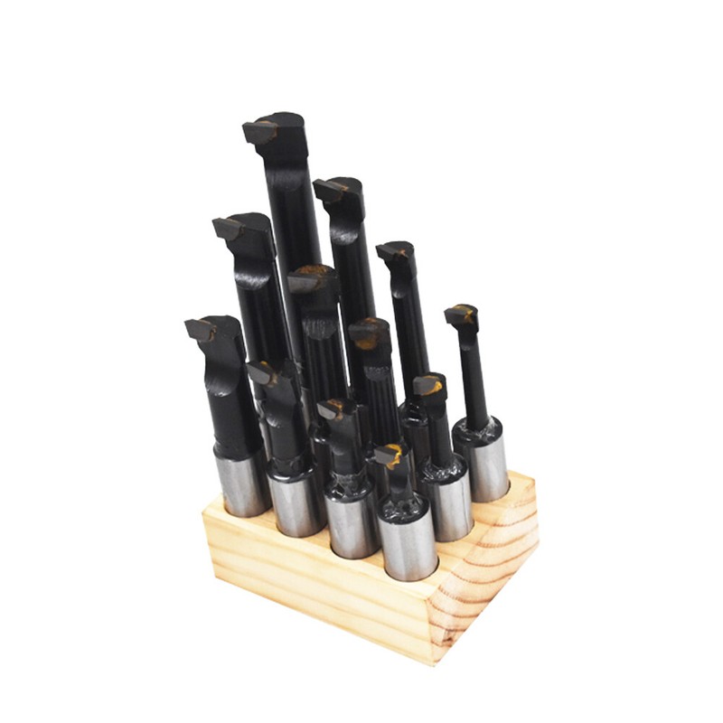 3/4" BORING BAR SET PRO QUALITY 12 PCS CARBIDE TIPPED BARS 3/4" SHANK LATHE TOOL gallery