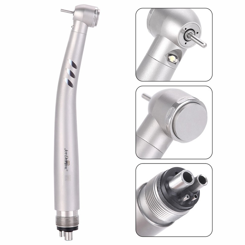Joy Dental Fiber Optic LED E-generator High Speed Handpiece 2H/4Hole Torque Head