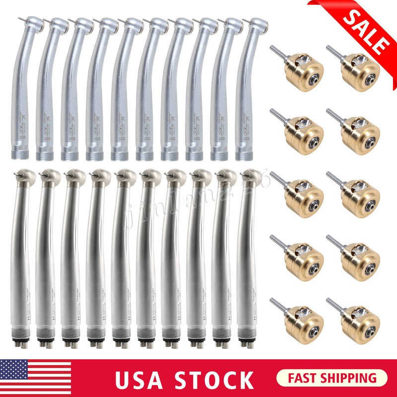 1-10 NSK Pana Max Style Dental High Speed Handpiece Push Button Turbine 2/4Hole