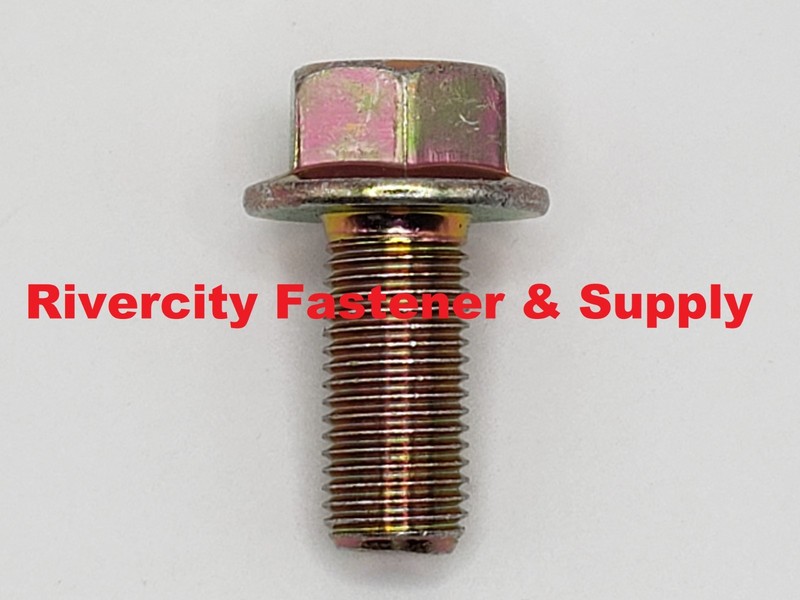 7/16-20×1 Grade 8 Flange Bolts 7/16 x 20 x 1 Screws 7/16×20 x 1″ Yellow Zinc