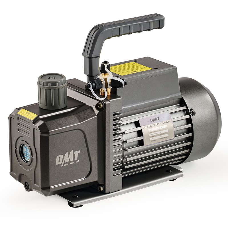 OMT 2 Stage Vacuum Pump 9 cfm 3/4 hp HVAC Rotary Vane Vacuum Pump HVAC Serving