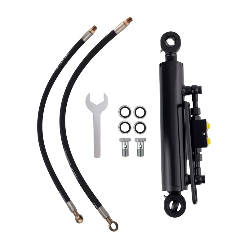 16 1/8-22 7/16» Double-Acting Hydraulic Toplink w/ Locking Block 2x Hoses
