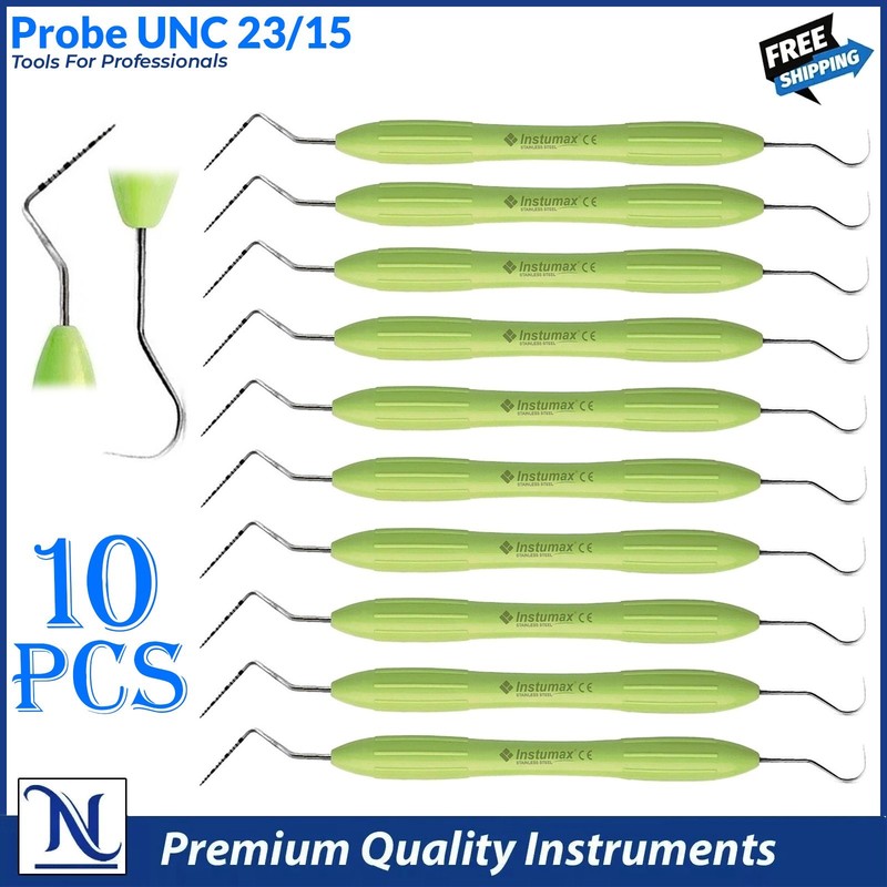 Dental Perio Explorer 23 Probe UNC 15 Color Marking Diagnostic Double Ended Tool