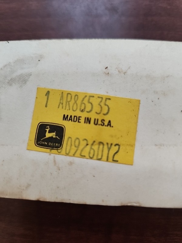 John Deere AR86535 SELECTIVE CONTROL VALVE NOS Genuine OEM JD