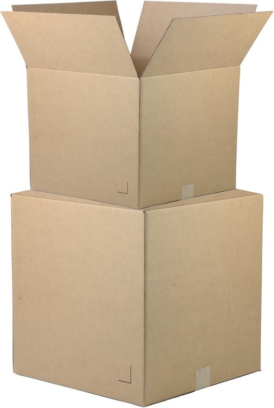 The Boxery 6″x4″x4″ Brown/Kraft Corrugated Cardboard Shipping Boxes 100-Pack