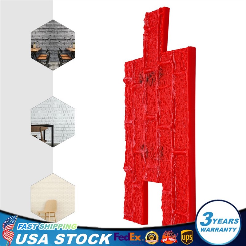 NEW 22″x12″ Concrete Stamps Mats Set Concrete Texturing Skin For Wall & Floor US