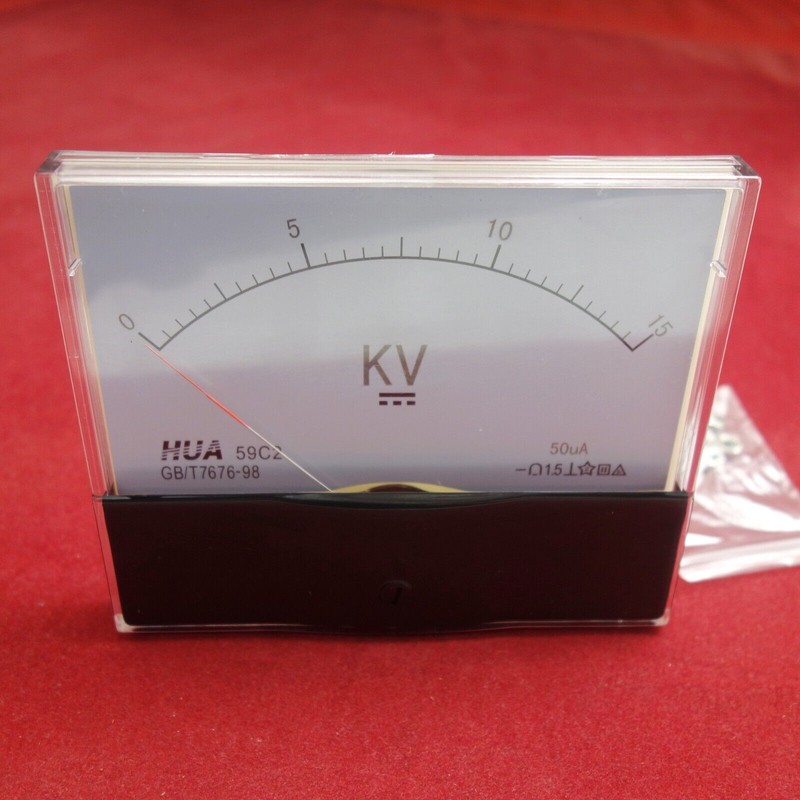 DC 0-15KV 50uA Analog Voltmeter Analogue Voltage Panel meter 100x120mm 59C2 gallery