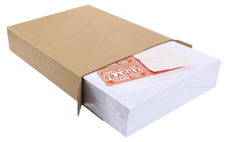 200-20000 8.5x5.5 Shipping Labels Half Sheet Self Adhesive Round Corner Laser US gallery