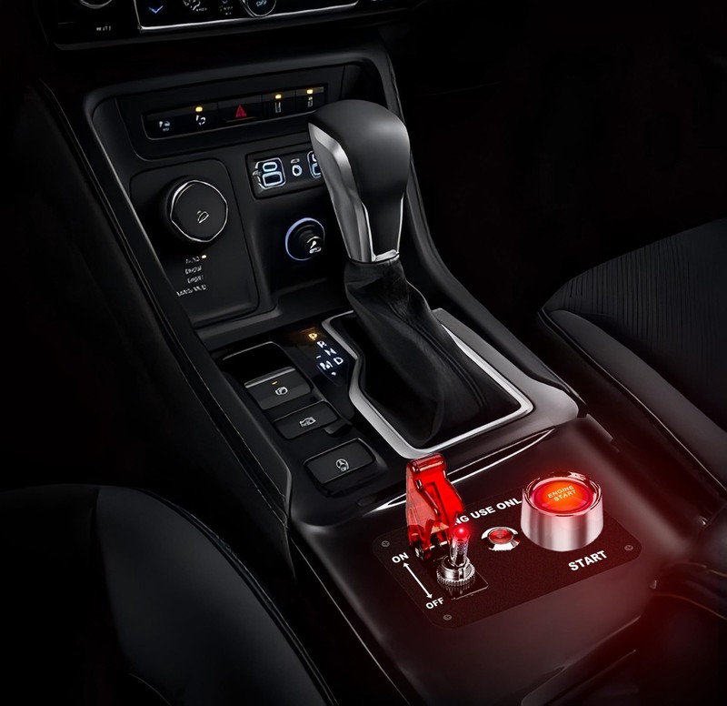 Racing Car Ignition Switch Panel 12V 2in1 Engine Start Push Button Red gallery