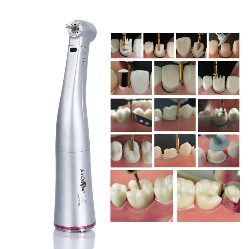 Dental 1:5 Increasing Contra Angle Optic LED Handpiece Fit for Electric Motor gallery