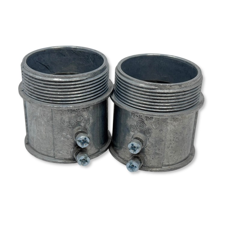 2″ EMT Set-Screw Connector, Zinc Die Cast, UL & CSA Listed, Conduit Fittings x 2