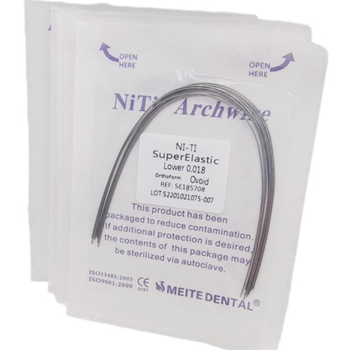 Dental Orthodontic Super Elastic Niti Round/Rectangular Arcos Arch Wires Ovoid gallery