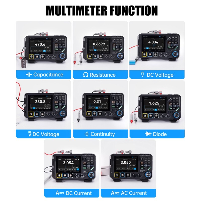 3 in 1 FNIRSI 2D15P 100Mhz Digital Oscilloscope Multimeter DDS Signal Generator gallery