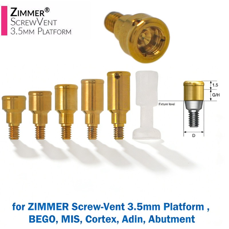 ZimVie LOCATOR Abutment for Tapered Screw Vent Implants 3.5mm/4.5mm Cuff Height gallery