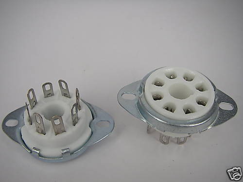 EL34 KT88 274B 6550A 8 PIN TUBE Ceramic SOCKET,8Y3