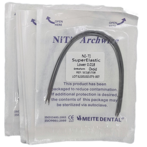 Dental Orthodontic Super Elastic Niti Round/Rectangular Arcos Arch Wires Ovoid gallery