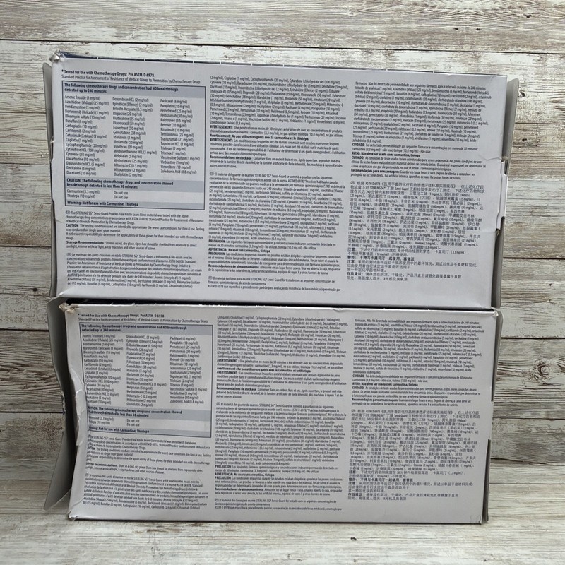 Halyard Sterling SG Nitrile Exam Gloves *2 DENTED Boxes* Size: SMALL Exp: 05/29 gallery