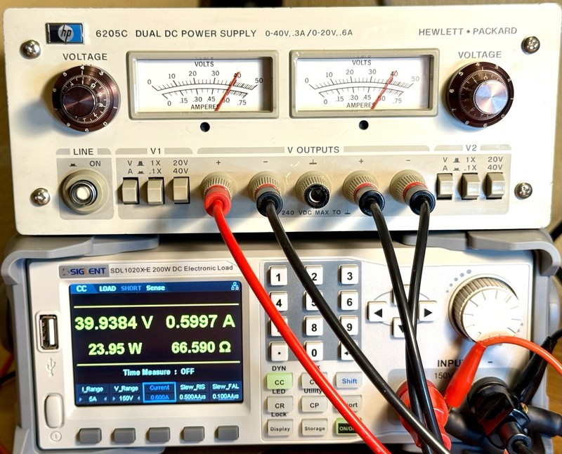 ⚡ HP 6205C Linear DC Dual Output Power Supply 20V 0.6A / 40V 0.3A Load Tested