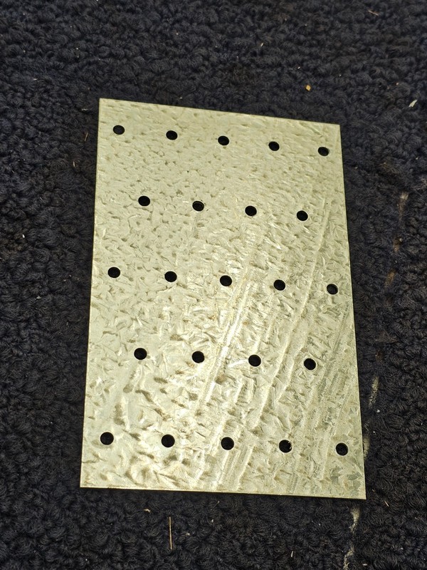 (QTY 10) Simpson Strong-Tie TP35 Galvanized Steel Tie Plate 3.1 Lx5 Hx0.04 W in. gallery