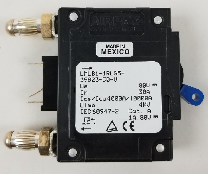 10 Sensata AIRPAX LMLB1-1RLS5-39823-30-V Circuit Breaker 80V 30A 1PoleBullet NEW gallery